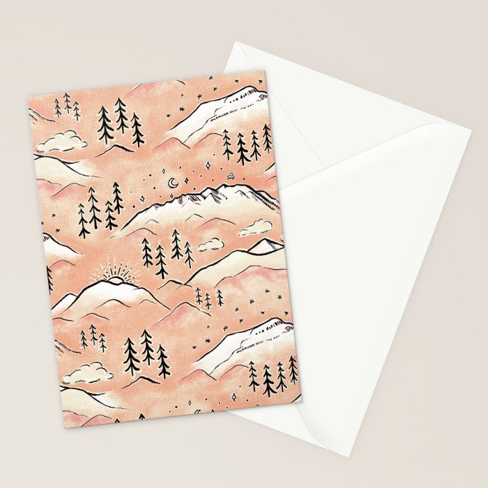 Monte Vista - peach Stationery Card Gallery Image 2