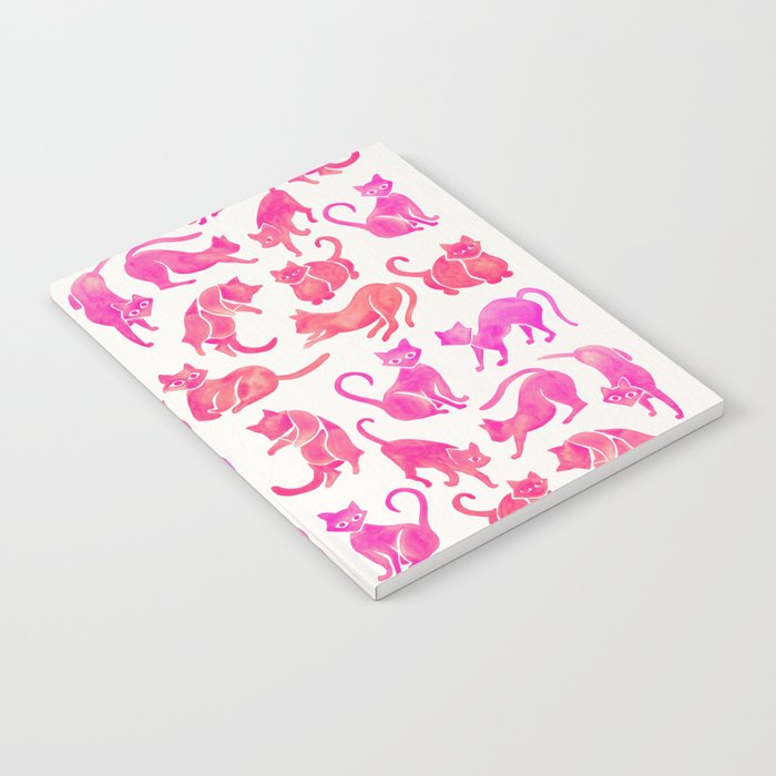 Cat Positions - Pink OmbrÃ© Palette Notebook Gallery Image 2