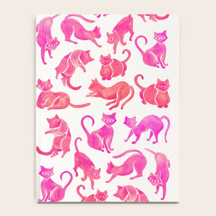 Cat Positions - Pink OmbrÃ© Palette Notebook Gallery Image 4