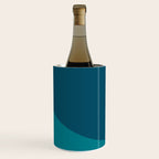 Moderna Bold Wave - Minimalism in Blue, Teal, and Orange Wine Chiller Gallery Image 3