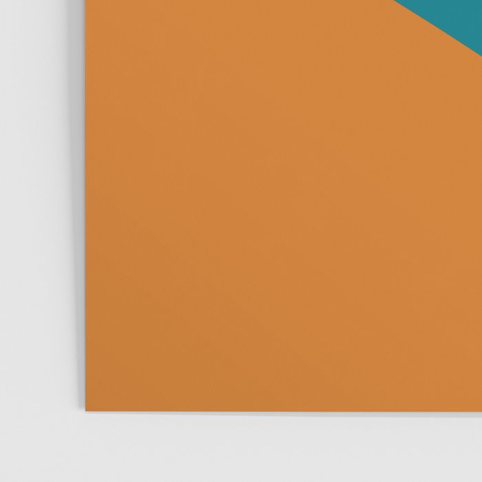 Moderna Bold Wave - Minimalism in Blue, Teal, and Orange Poster Gallery Image 3