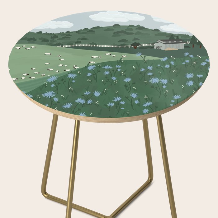 Countryside with Sheep Side Table Gallery Image 2
