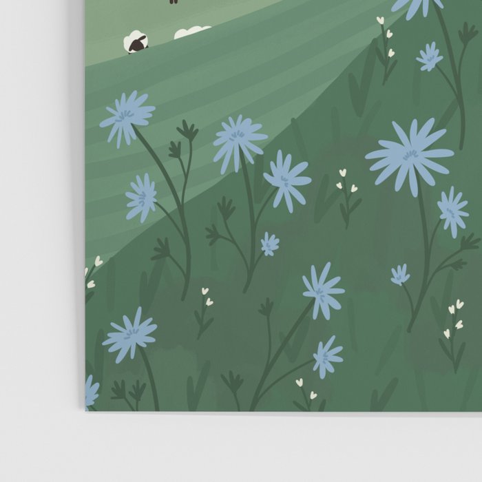 Countryside with Sheep Poster Gallery Image 3