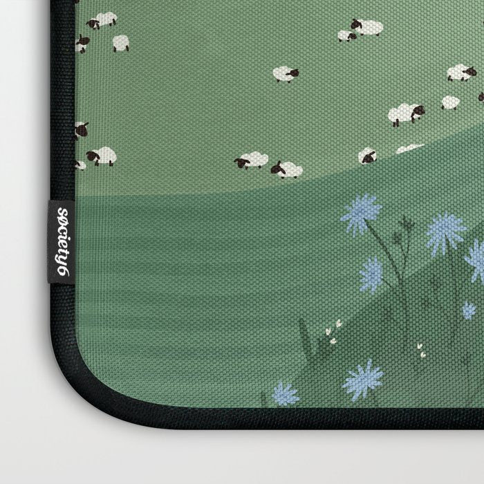 Countryside with Sheep Laptop Sleeve Gallery Image 3
