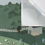 Countryside with Sheep Wall Tapestry Gallery Image 3