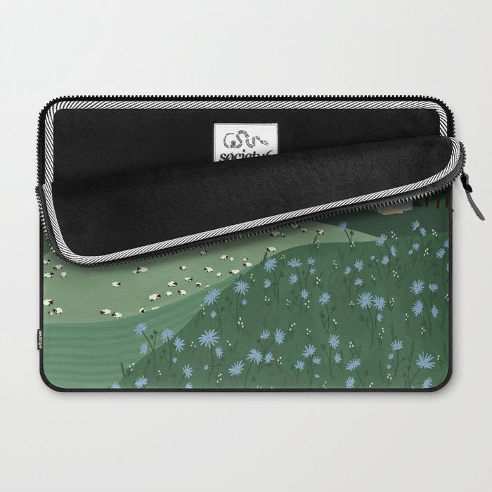 Countryside with Sheep Laptop Sleeve Gallery Image 2