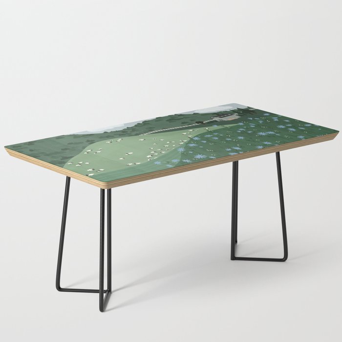 Countryside with Sheep Coffee Table Gallery Image 1