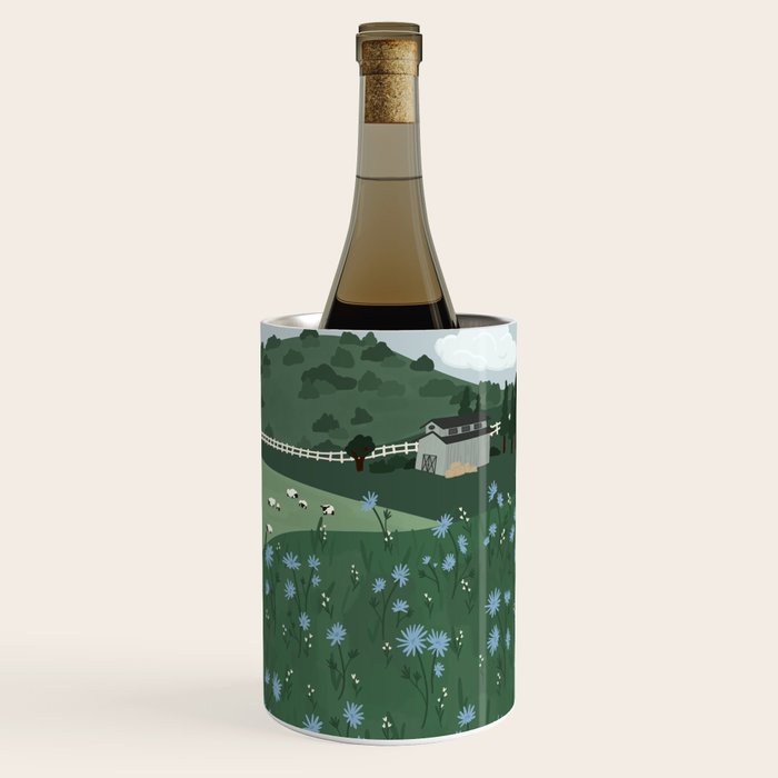 Countryside with Sheep Wine Chiller Gallery Image 3