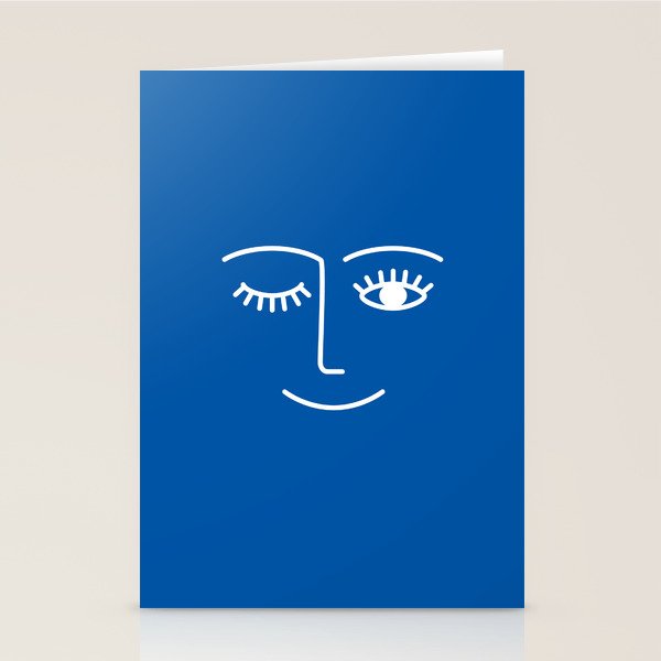 Wink (Sapphire Blue) Stationery Card Gallery Image 2