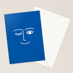 Wink (Sapphire Blue) Stationery Card Gallery Image 2