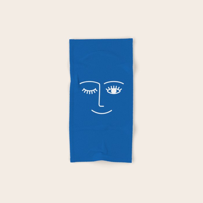 Wink (Sapphire Blue) Bath Towel Gallery Image 1