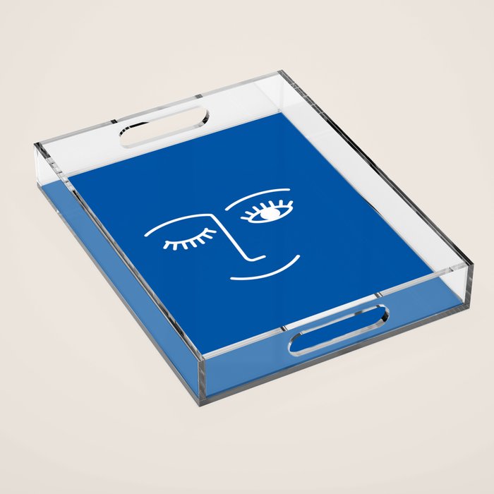 Wink (Sapphire Blue) Acrylic Tray Gallery Image 1