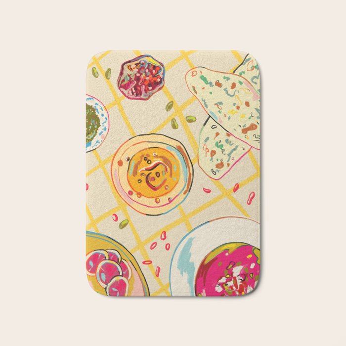 LEBANESE DINNER STILL LIFE Bath Mat Gallery Image 1