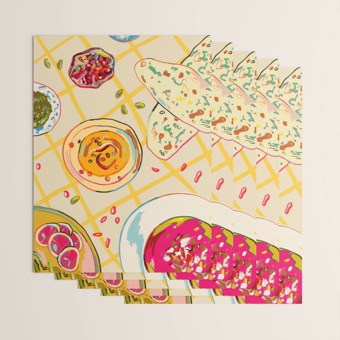LEBANESE DINNER STILL LIFE Wrapping Paper Gallery Image 3