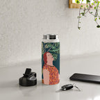 Inhale green  - jungle night at home Water Bottle Gallery Image 4