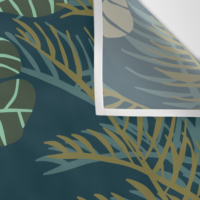 Inhale green  - jungle night at home Wall Tapestry Gallery Image 3