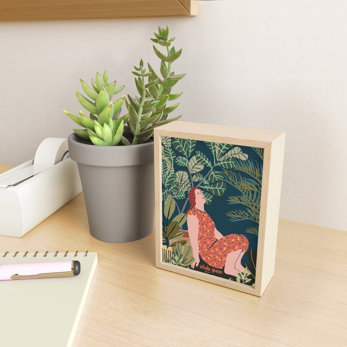 Inhale green  - jungle night at home Mini Art Print Gallery Image 2