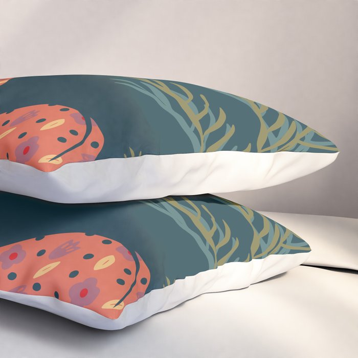 Inhale green  - jungle night at home Pillow Sham Gallery Image 3