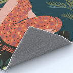 Inhale green  - jungle night at home Rug Gallery Image 4
