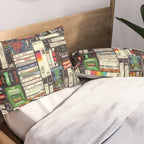 Cassettes, VHS and Video Games Pillow Sham Gallery Image 2