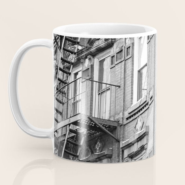 Architecture in NYC | Black and White Photography Coffee Mug Gallery Image 3