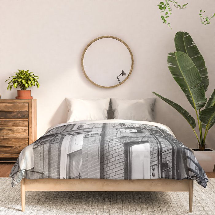 Architecture in NYC | Black and White Photography Comforter Gallery Image 3