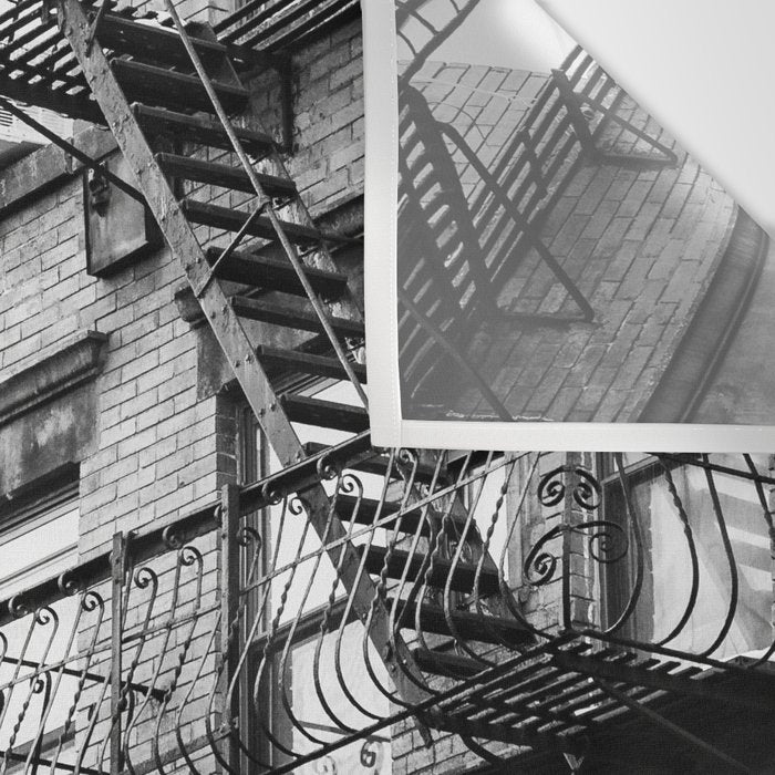 Architecture in NYC | Black and White Photography Wall Tapestry Gallery Image 3