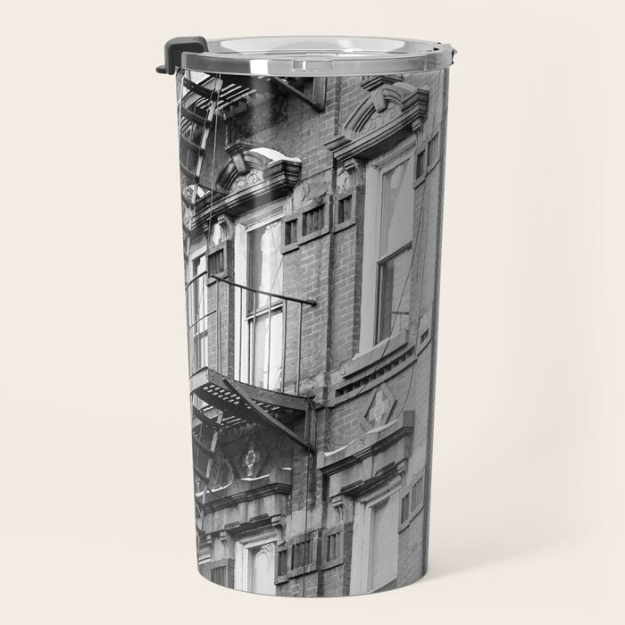 Architecture in NYC | Black and White Photography Travel Mug Gallery Image 3