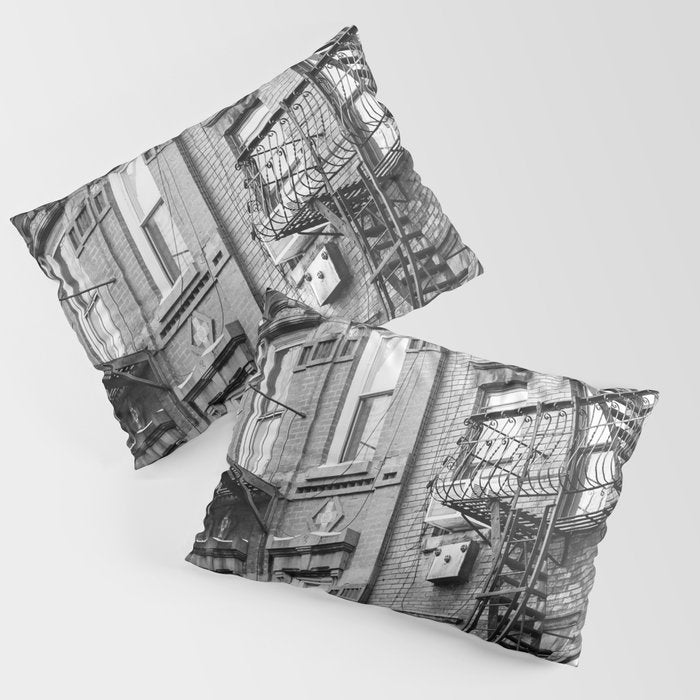 Architecture in NYC | Black and White Photography Pillow Sham Gallery Image 3