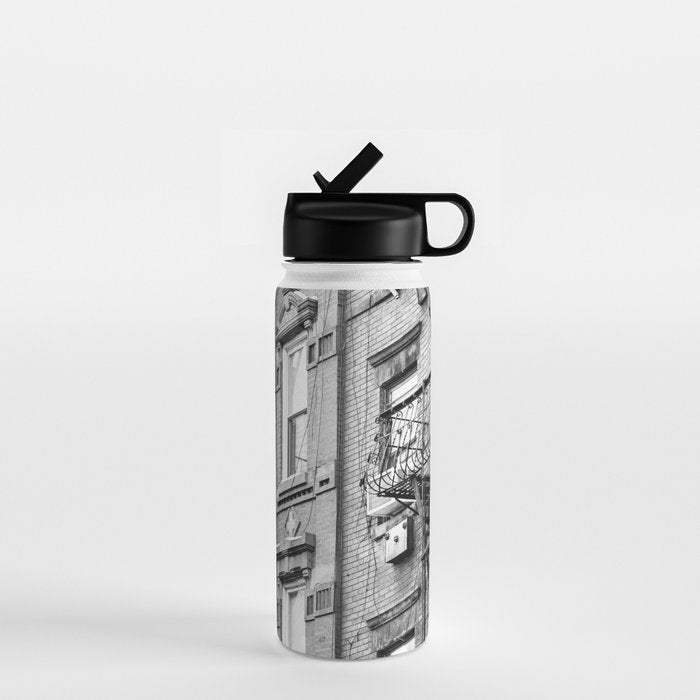 Architecture in NYC | Black and White Photography Water Bottle Gallery Image 1