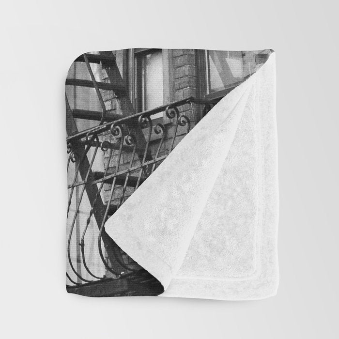 Architecture in NYC | Black and White Photography Throw Blanket Gallery Image 3