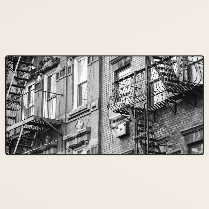 Architecture in NYC | Black and White Photography Desk Mat Gallery Image 3