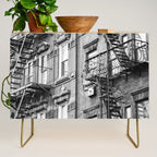 Architecture in NYC | Black and White Photography Credenza Gallery Image 1