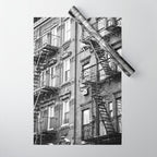Architecture in NYC | Black and White Photography Wrapping Paper Gallery Image 1