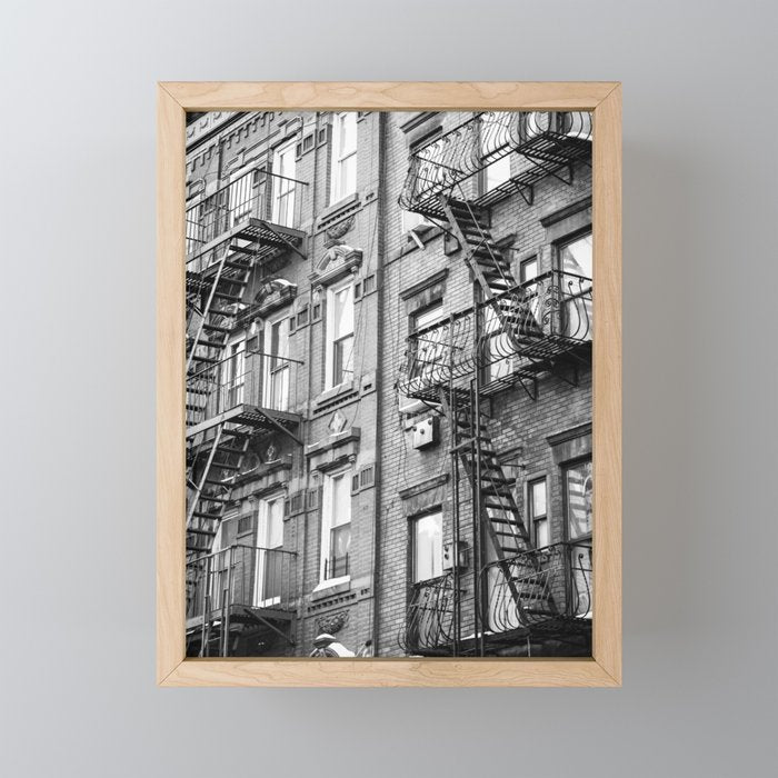 Architecture in NYC | Black and White Photography Mini Art Print Gallery Image 1