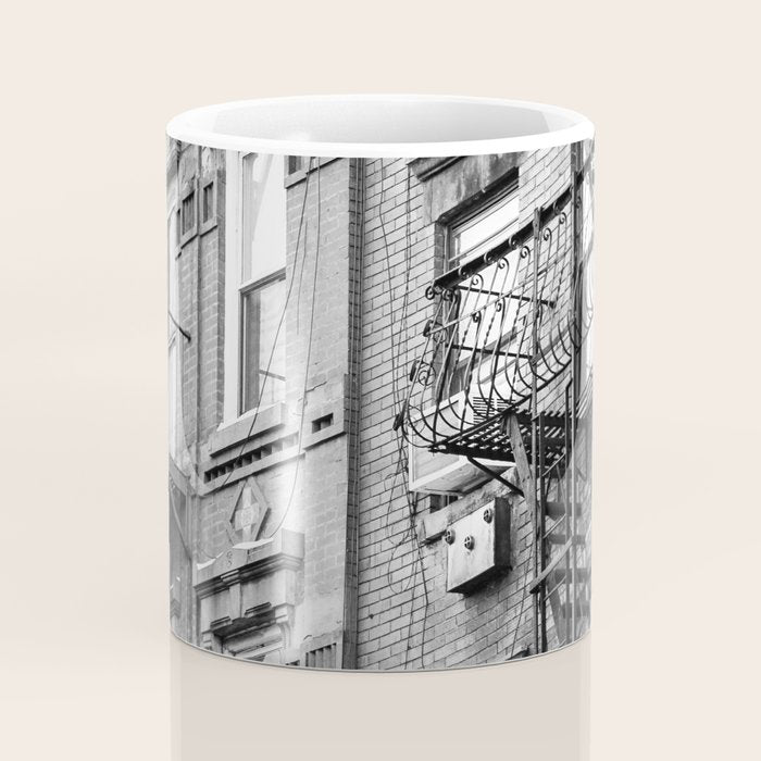 Architecture in NYC | Black and White Photography Coffee Mug Gallery Image 4