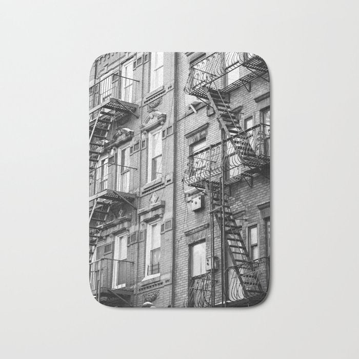 Architecture in NYC | Black and White Photography Bath Mat Gallery Image 1