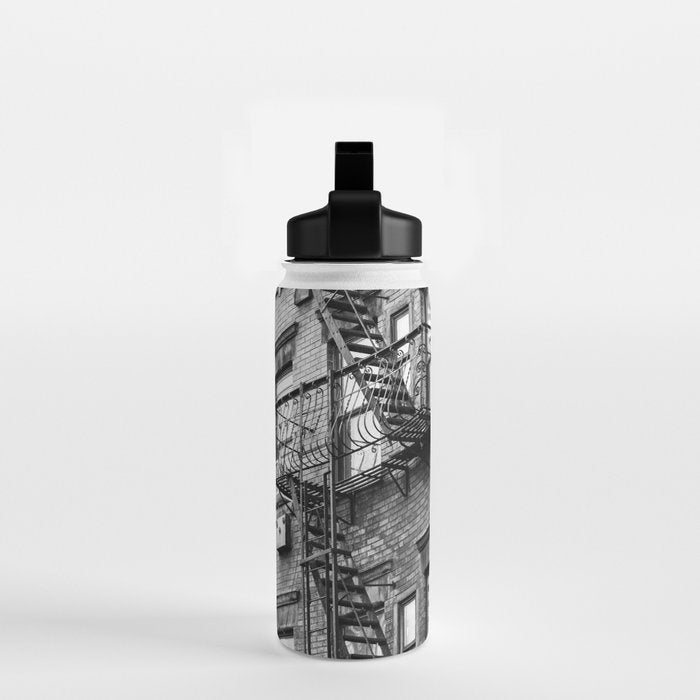 Architecture in NYC | Black and White Photography Water Bottle Gallery Image 2