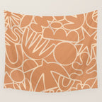 Abstract organic nature art shape paint pattern Wall Tapestry Gallery Image 4