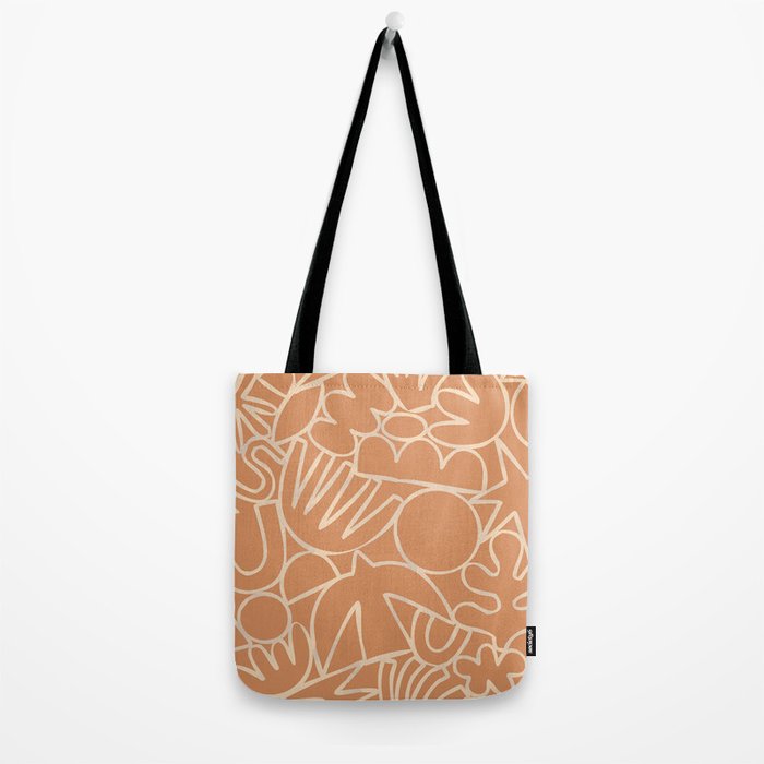 Abstract organic nature art shape paint pattern Tote Bag Gallery Image 2