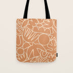 Abstract organic nature art shape paint pattern Tote Bag Gallery Image 1