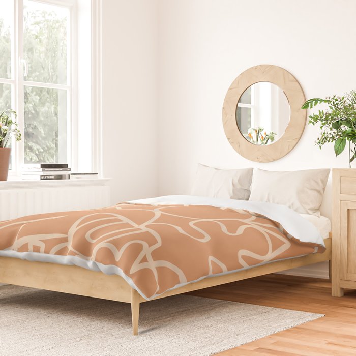 Abstract organic nature art shape paint pattern Duvet Cover Gallery Image 2