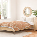 Abstract organic nature art shape paint pattern Duvet Cover Gallery Image 2