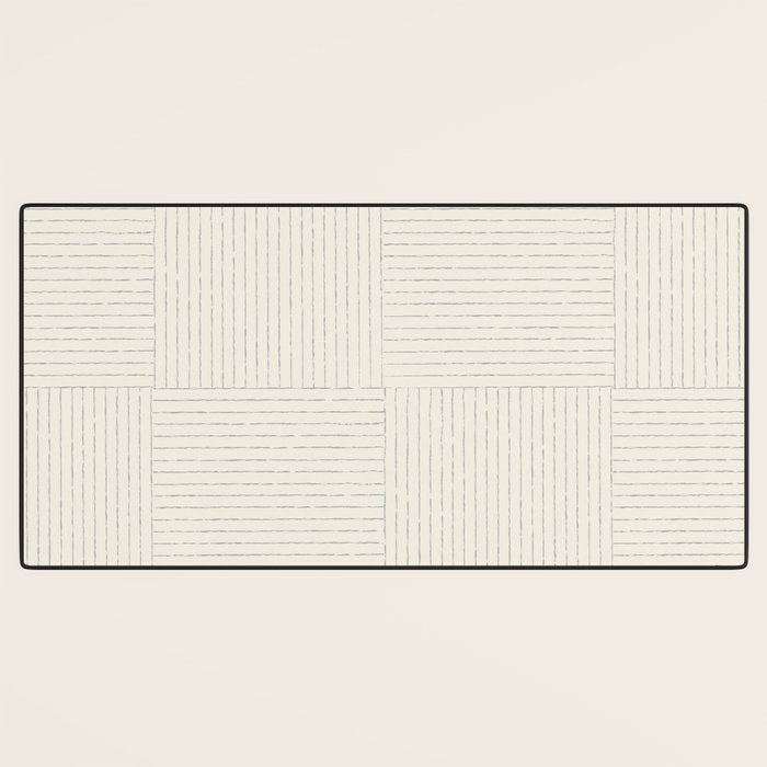 Lines III (Linen Gray) Desk Mat Gallery Image 3