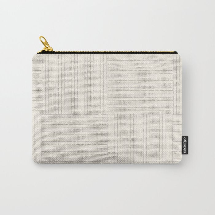 Lines III (Linen Gray) Carry All Pouch Gallery Image 1