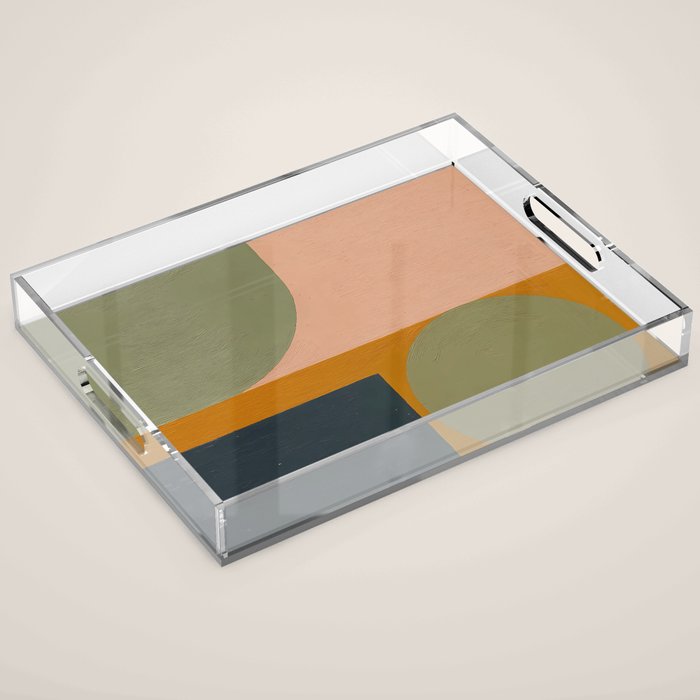 Mid Century Modern Balance Acrylic Tray Gallery Image 1