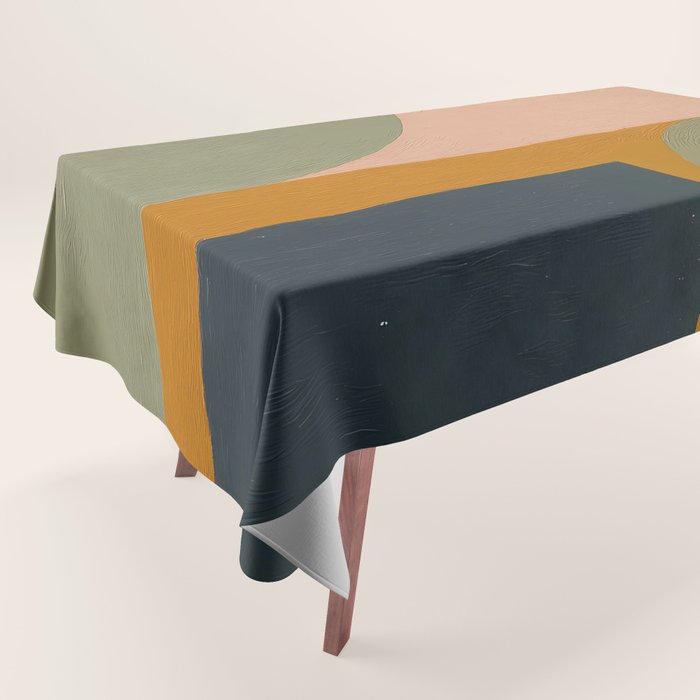 Mid Century Modern Balance Tablecloth Gallery Image 1