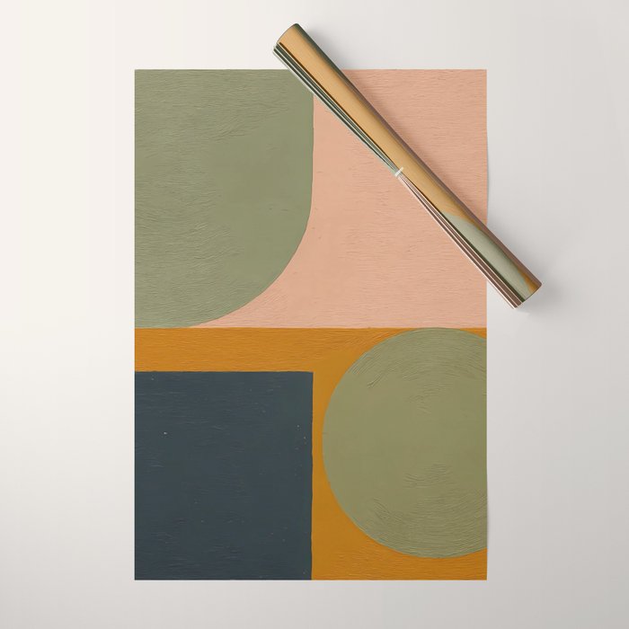 Mid Century Modern Balance Wrapping Paper Gallery Image 1