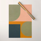 Mid Century Modern Balance Wrapping Paper Gallery Image 1