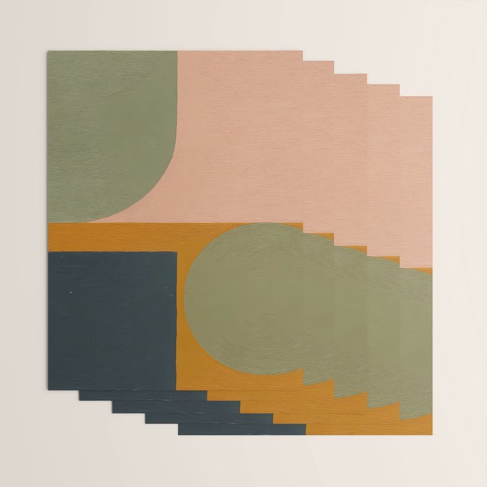 Mid Century Modern Balance Wrapping Paper Gallery Image 3